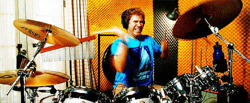 Will Ferrell drumming