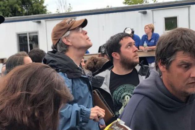 Horror author Stephen King in the audience at a Rancid show (Photo by Nik Carter)