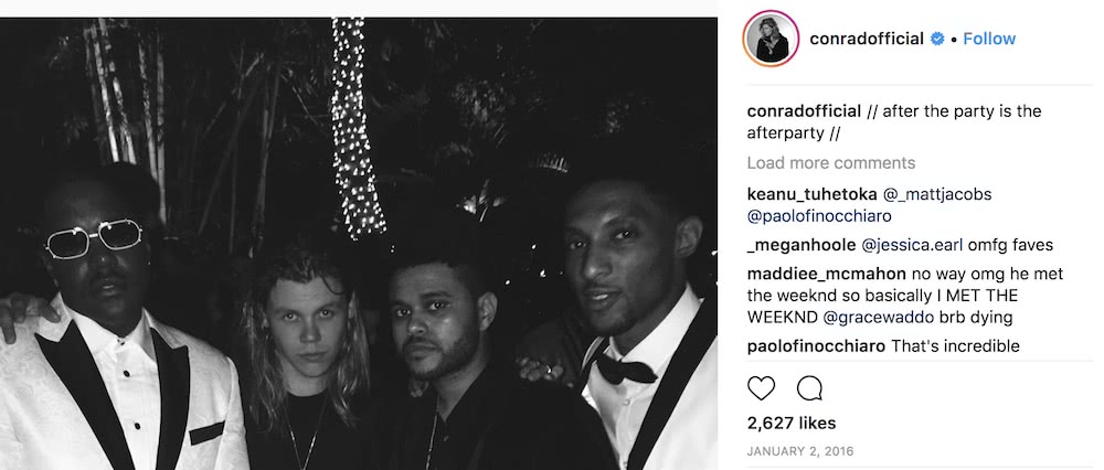 conrad sewell with the weeknd