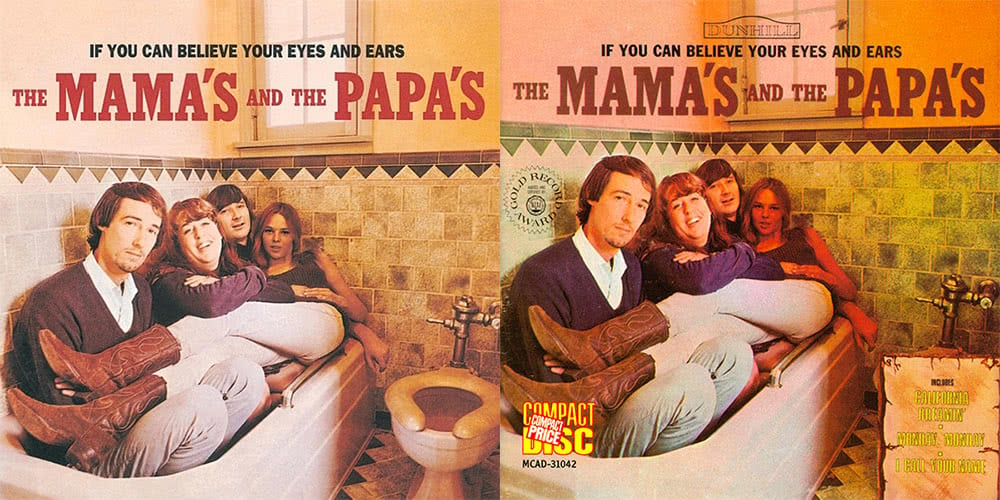 Uncensored and censored versions of The Mamas And The Papas's 'If You Can Believe Your Eyes And Ears'