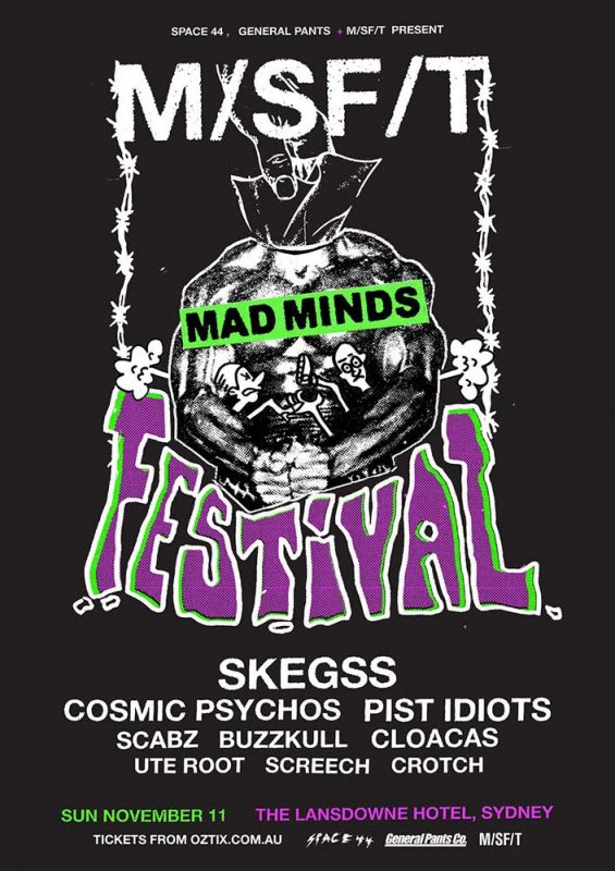 The lineup for the Misfit Mad Minds Festival