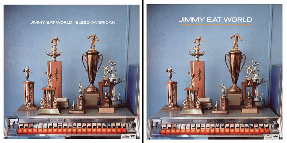 Uncensored and censored versions of Jimmy Eat World's 'Bleed American'