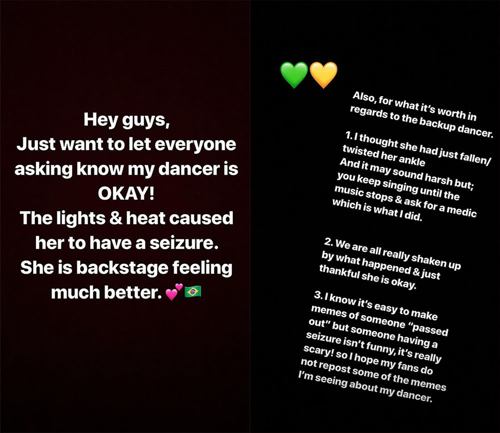 Image of Iggy Azalea's Instagram message to fans