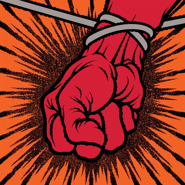 The artwork to Metallica's 2003 album, 'St. Anger'
