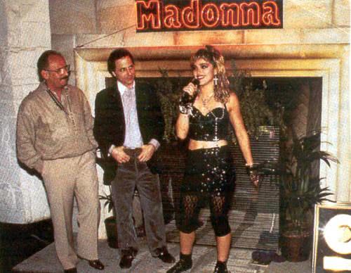 Madonna with Mo Ostin from Warner