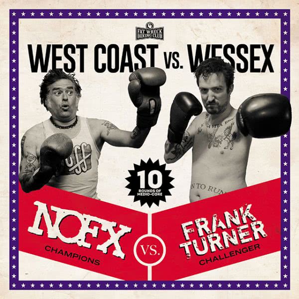 Artwork for 'West Coast vs. Wessex' by NOFX and Frank Turner