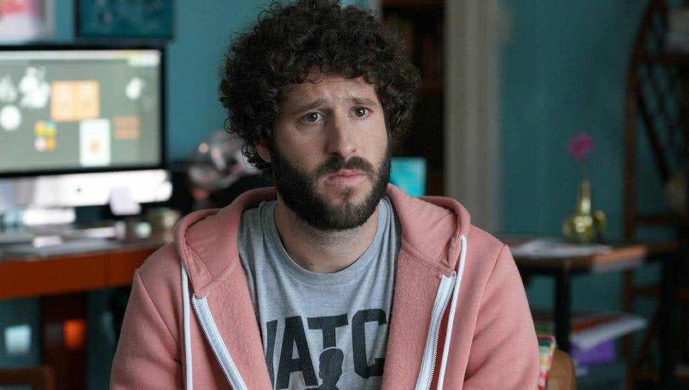 A naked Lil Dicky says to vote Biden over Trump with help 